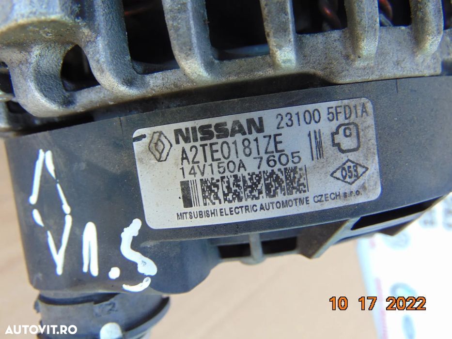 Alternator Nissan Micra 1.5 euro 6 nv200 datsun renault 1.5 clio 4 kan - 2