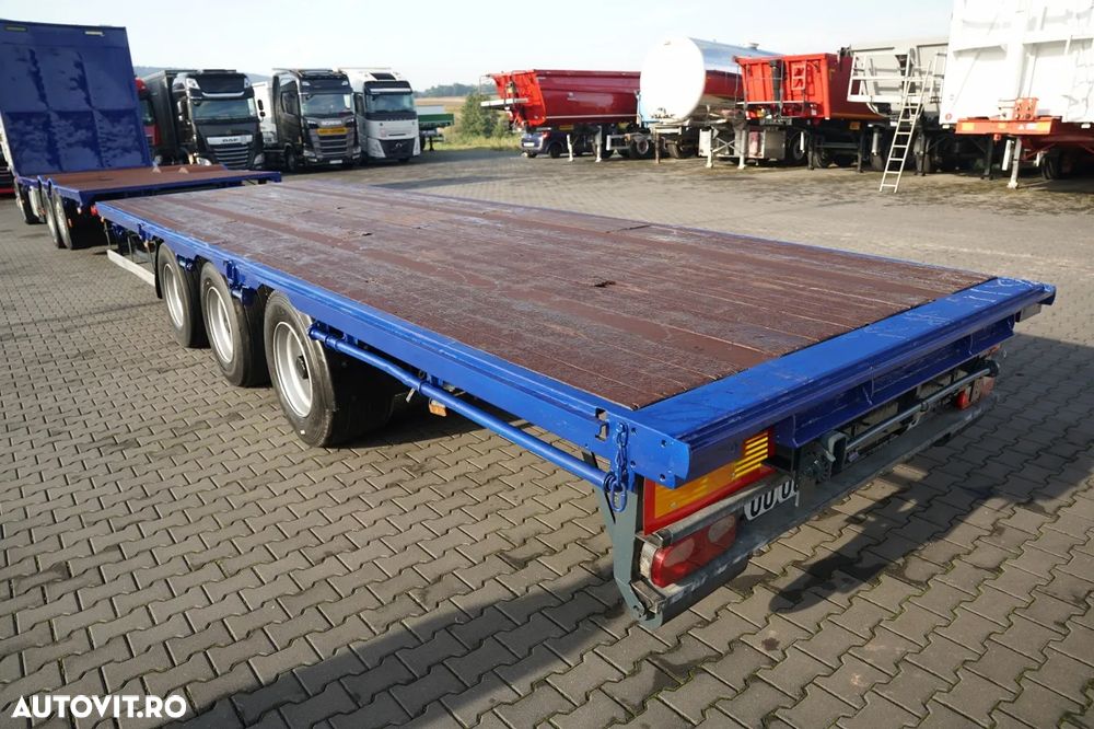 Volvo FH 650 / 6x2 / ANSAMBLU CAMION RIGID ȘI REMORCĂ (TANDEM) / PLATFORMĂ / 8 m + 8,3 m /  I-PARK COOL / AXĂ VIRATOARE ȘI RIDICABILĂ / I-SHIFT / SUSPENSIE PNEUMATICĂ INTEGRALĂ / SAMRO / - 13