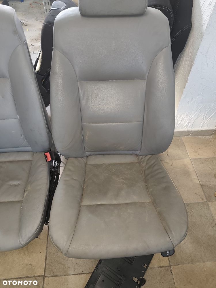 BMW 5 E60 03-07r FOTELE KANAPA SKÓRA BOCZKI EUROPA - 4