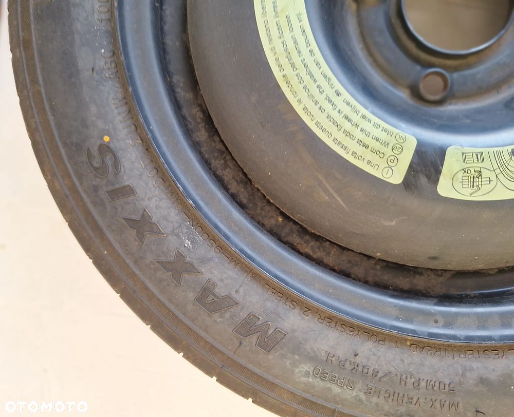 KOŁO DOJAZDOWE 4X108 /ET15-3,5Jx15H2- PEUGEOT ,CITROEN- 125/80R15 - 3