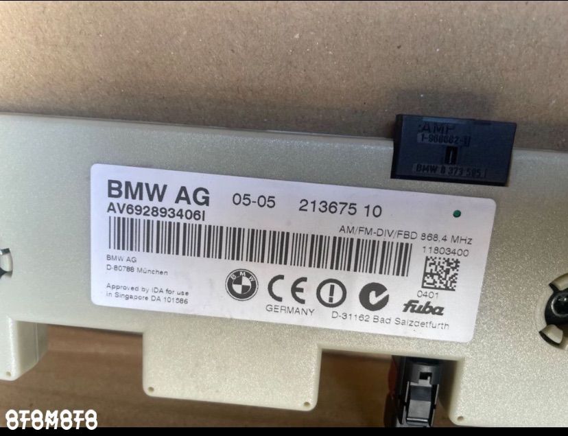 6928934 moduł wzmacniacz diversity bmw 3 e90 e91 1 e81 e87 - 2