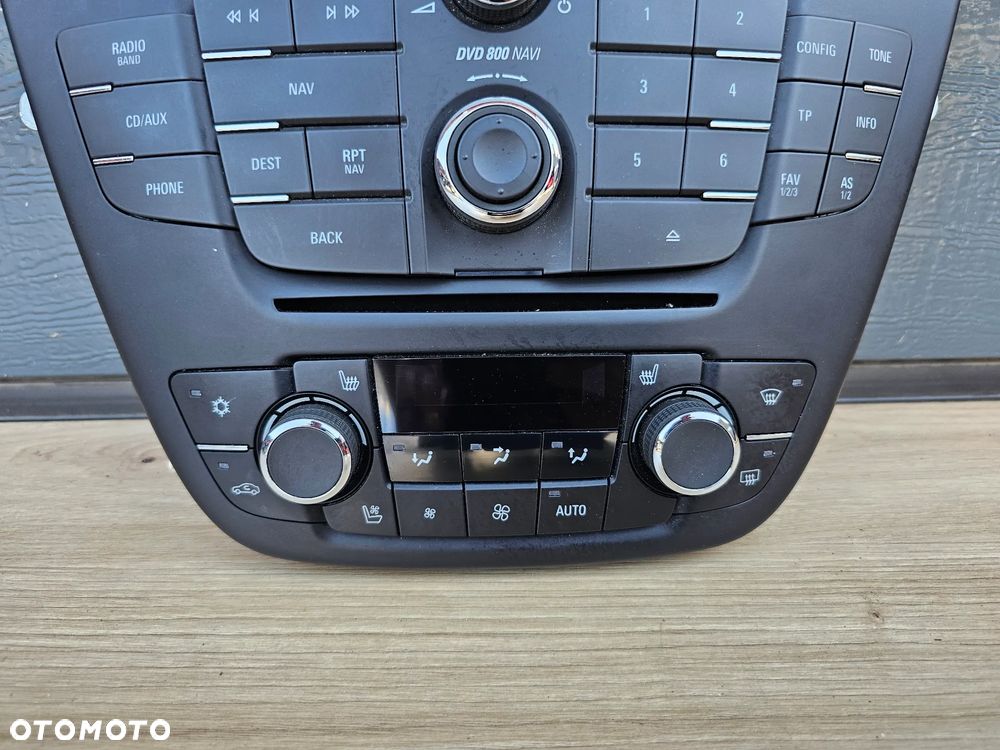 PANEL RADIA KLIMATYZACJI DVD 800 NAVI OPEL INSIGNIA A PRZEDLIFT EUROPA 13273256 13273098 - 4