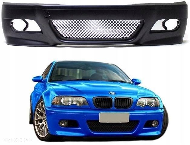 Zderzak Przod Kratka Tuning M Sport M3 look Bmw 3 e46 Coupe Cabrio 99-06 - 3