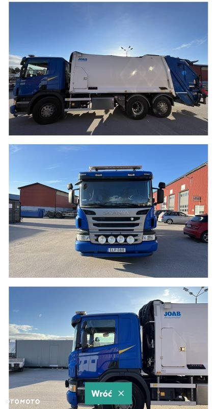 Scania P370 6X2 EURO6 Smieciarka JOAB dwukomorowa - 4