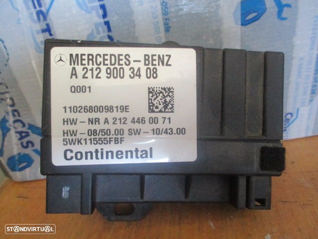Modulo A2129003408 MERCEDES W212 2011 E300 Cdi Modulo Bomba Combustivel MERCEDES CLASSE C 3 BREAK S204 FASE 2  2012 2.2DCI 136CV 5P PRETO - 2