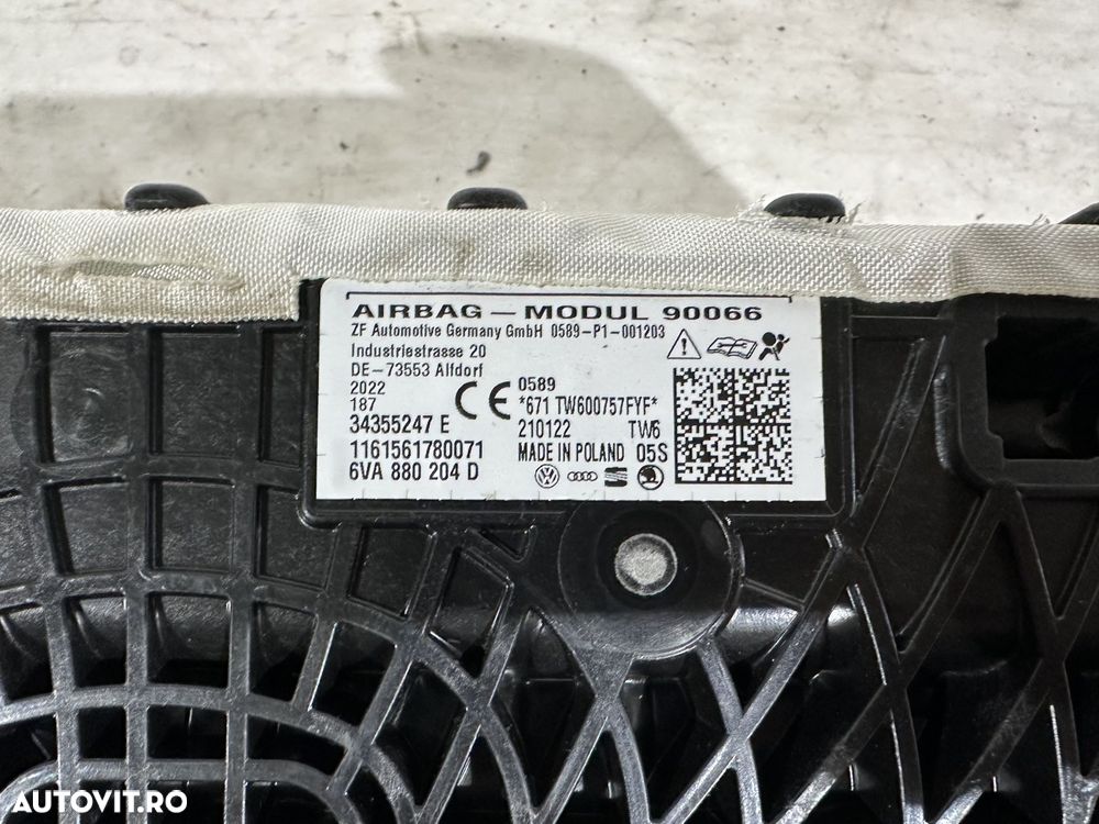 Chit Airbag Skoda Scala, 2019, 2020, 2021, 2022, 2023. - 7