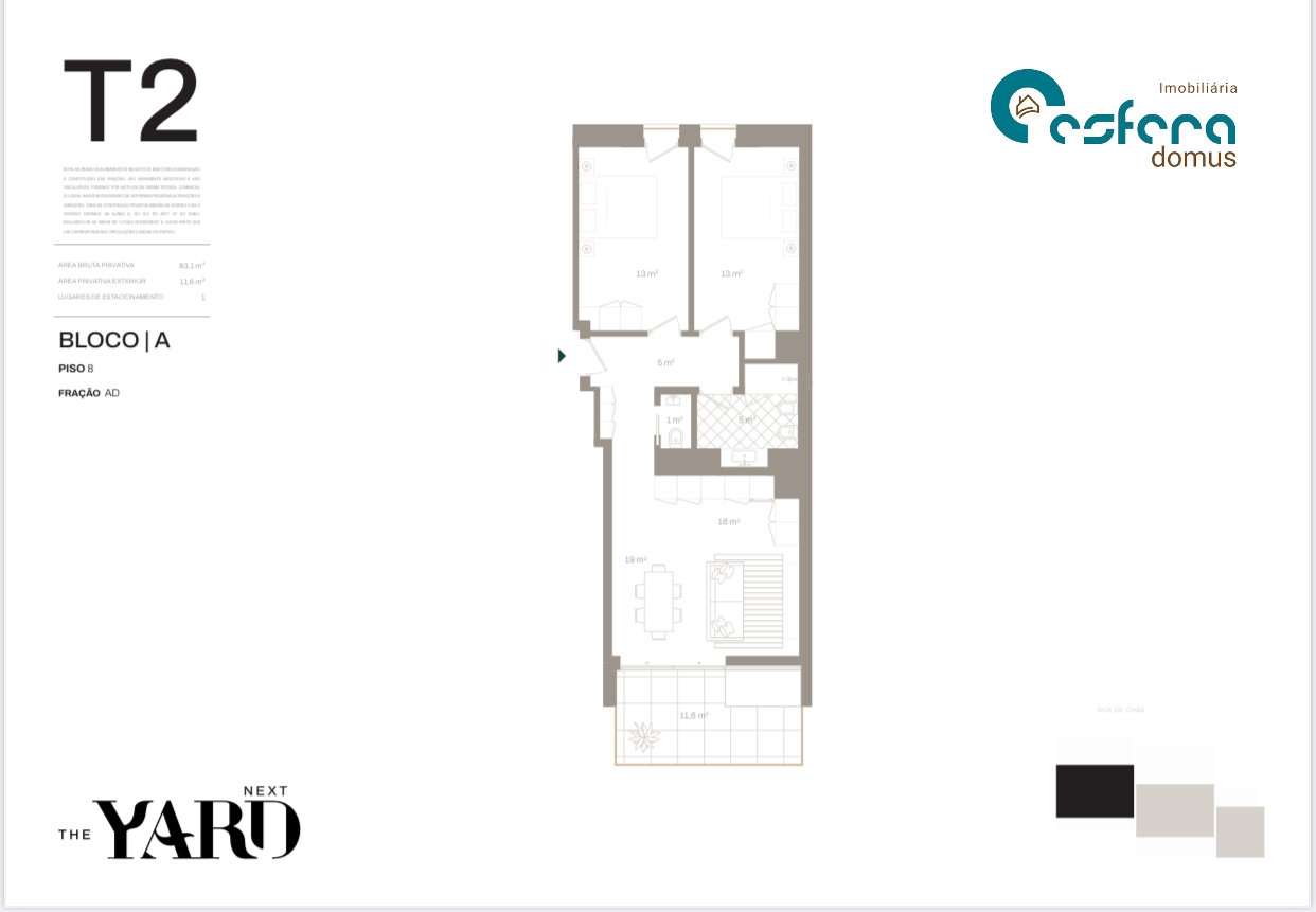 Apartamento T2 Venda em Santa Marinha e São Pedro da Afurada,Vila Nova - Grande imagem: 3/31