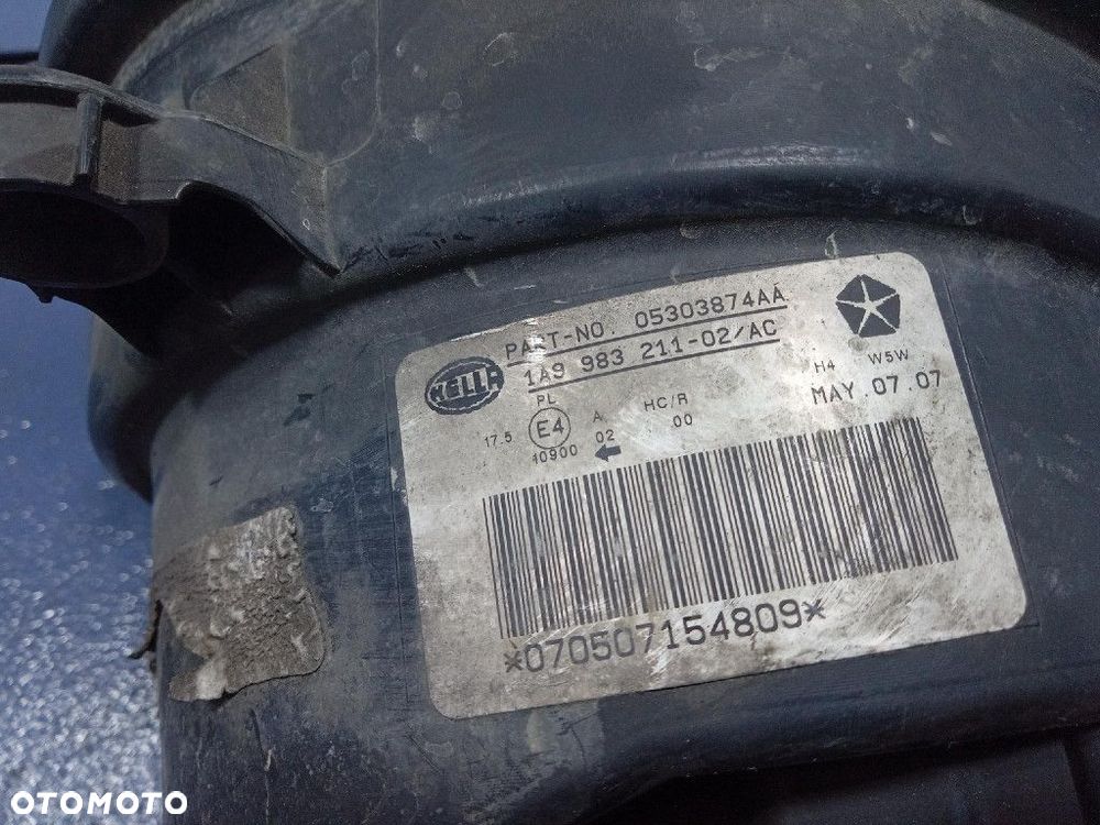 JEEP COMPASS I 06- REFLEKTOR PRAWY PRZÓD PRZEDNI EU 05303874AA - 6