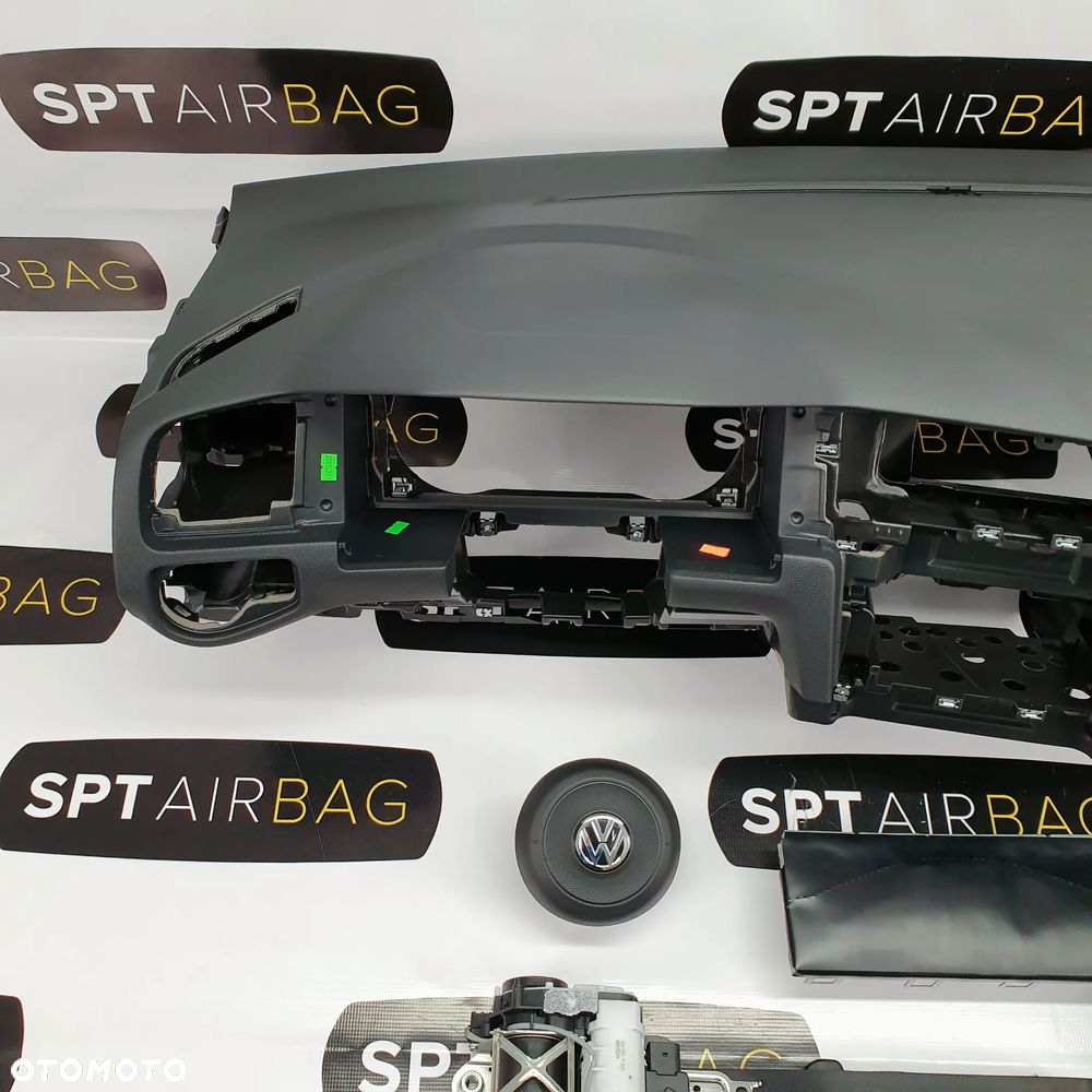 VW GOLF VII 7 LIFT DESKA ROZDZIELCZA KONSOLA KOKPIT PULPIT PODUSZKI AIRBAG AIR BAG PASY KIT SET - 2