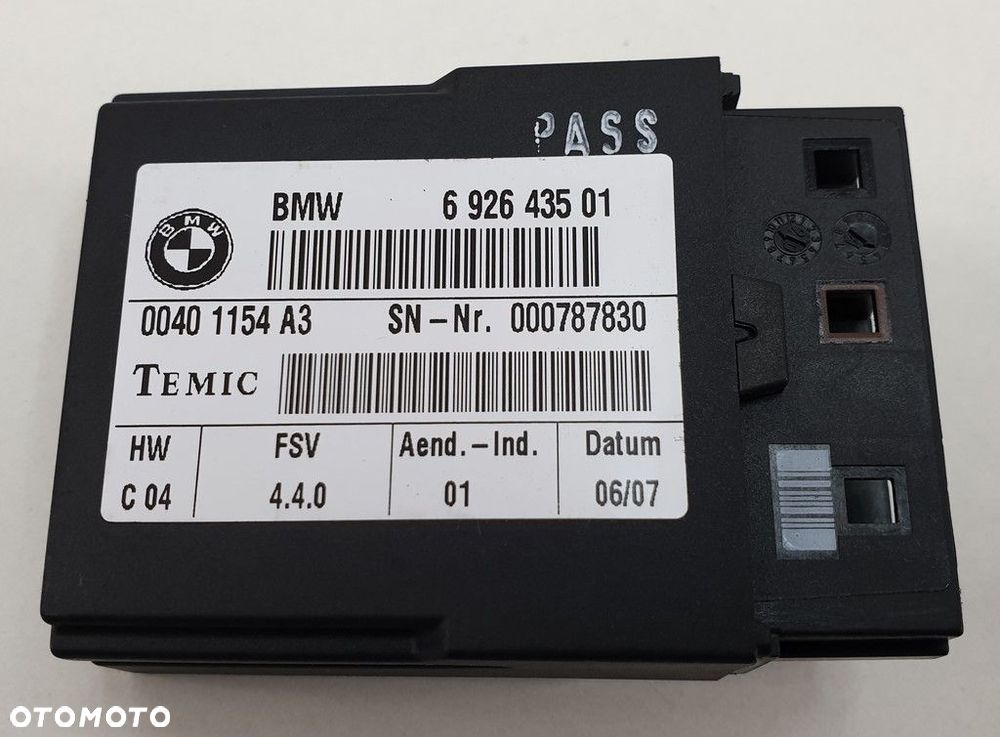 MODUŁ STEROWNIK FOTELA BMW E91 E90 E87 E60 6926435 - 1