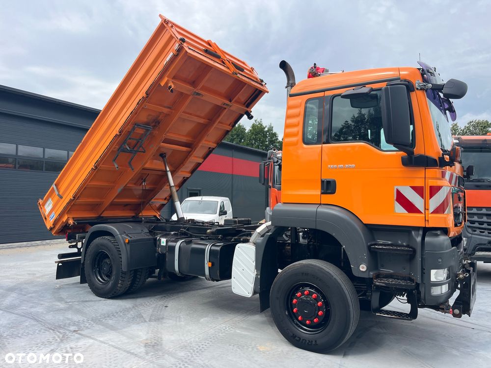 MAN Tgs 18.320 Wywrotka 4x4 Napęd na Mostach Na Wał Reduktor Biegi Terenowe Czolownica Hydraulika Boczna - 12