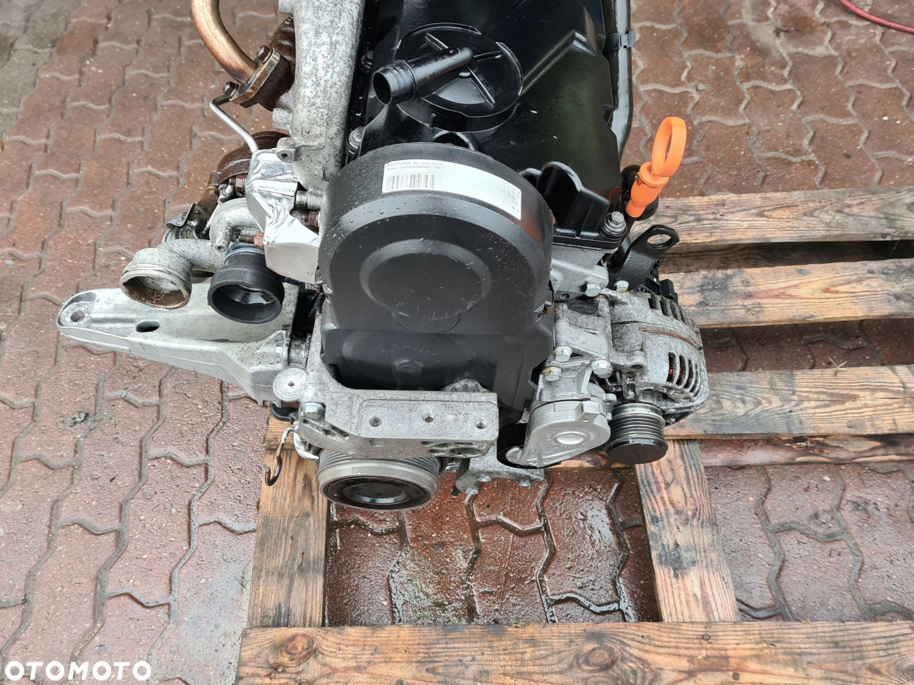 VW T5 1.9 TDI 105 KM silnik kompletny z osprzętem AXB 174 000 KM - 2