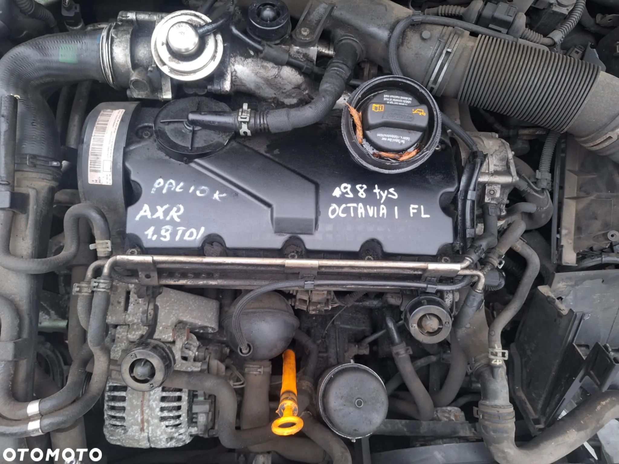 SILNIK 1.9 TDI AXR OCTAVIA I BORA LEON TOLEDO AUDI A3 GOLF IV GWARANCJA - 1