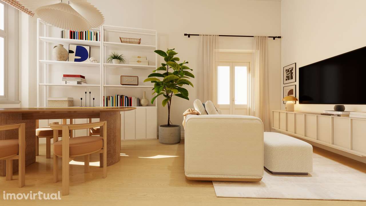 APARTAMENTO T1 | REMODELADO | TRAÇA ANTIGA | CENTRO LISBOA | 52 M2 - Grande imagem: 5/20