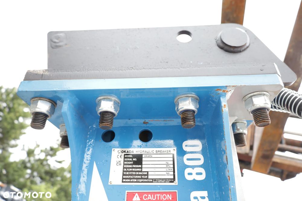 Młot hydrauliczny Okada 800 Breaker Hammer 393 kg - 19