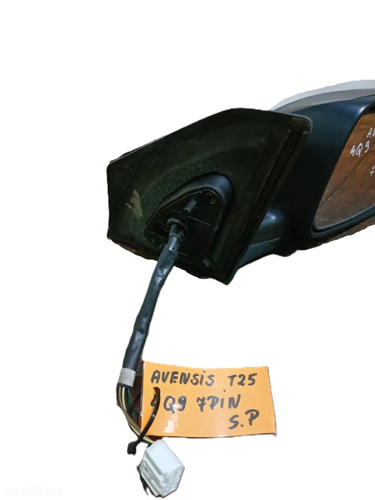 TOYOTA AVENSIS II T25 03-06 r. 4Q9 ELEKTRYCZNE LUSTERKO PRAWE EU + - 4