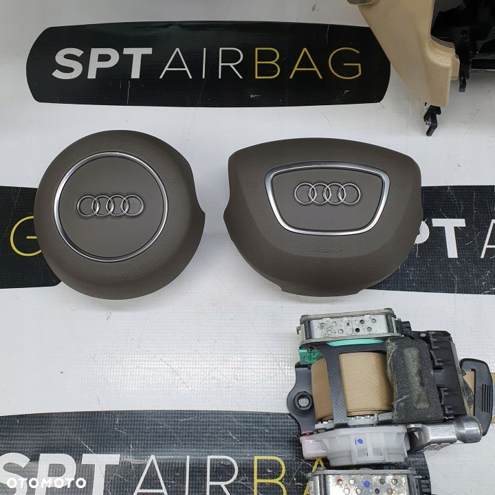 AUDI A6 C7 4G0 DESKA ROZDZIELCZA KONSOLA KOKPIT PULPIT PODUSZKI AIRBAG AIR BAG PASY KIT SET - 6