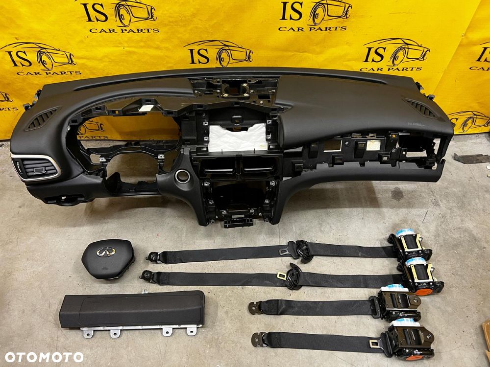 KOMPLET DESKA 3 X PODUSZKI AIRBAG 4 X PASY INFINITI Q30 QX30