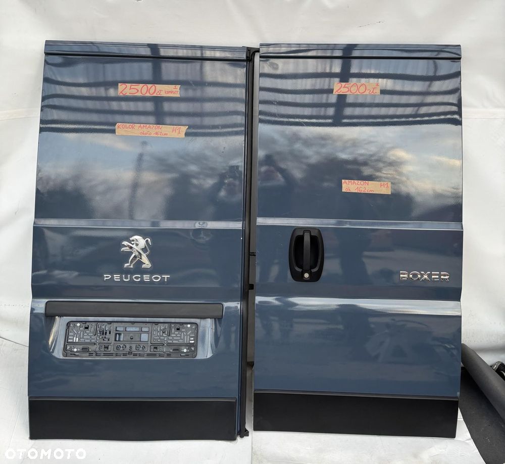 DUCATO BOXER JUMPER 19- DRZWI NISKIE TYŁ PRAWE LEWE H1 KOLOR SZARY AMAZON - 1