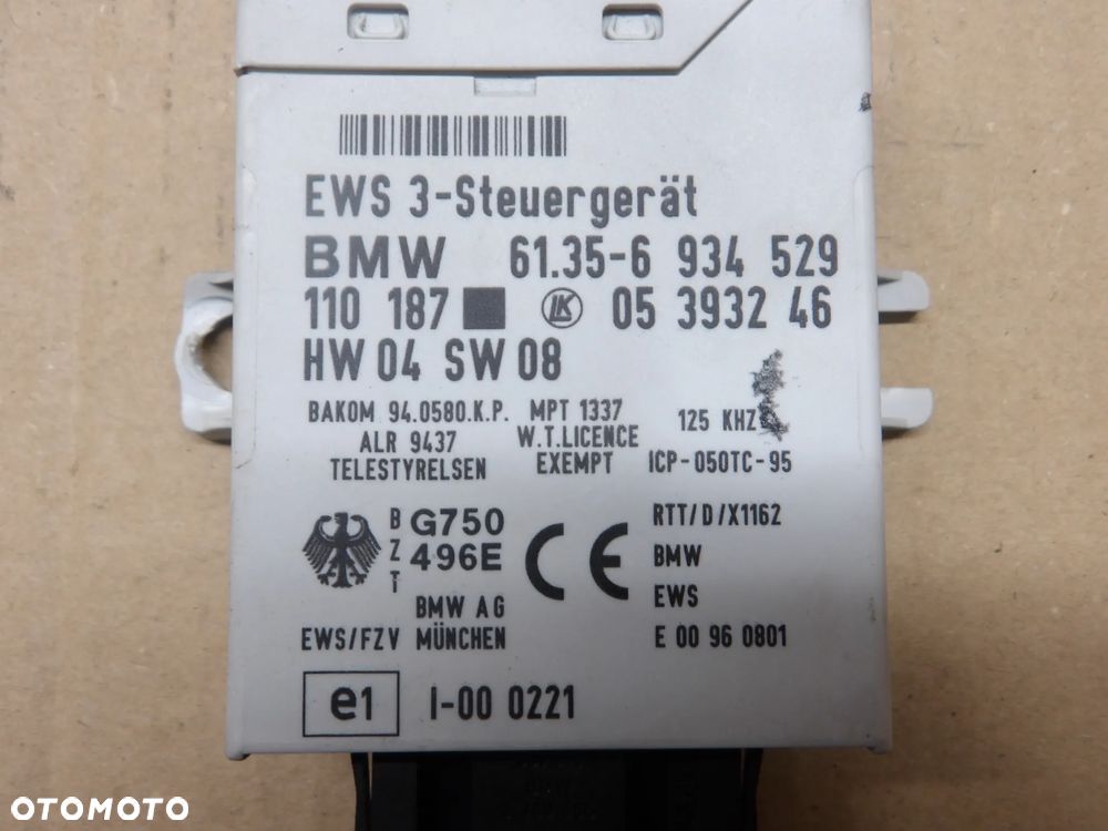 MINI COOPER R50 R53 01-06r 1.6B MODUŁ IMMOBILIZERA 05393246 - 4