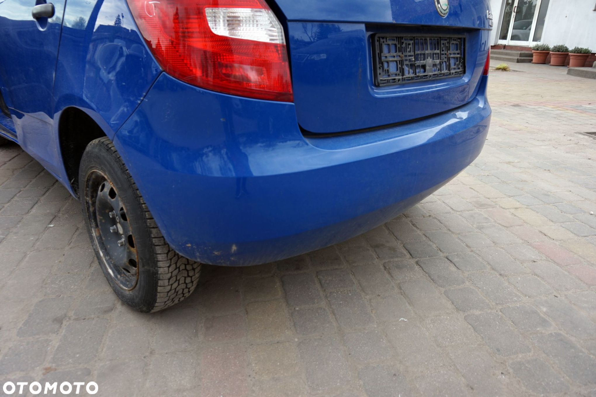 ZDERZAK TYLNY FABIA II 545 5D HB 4590  NIEBIESKI SKODA 2006-2010 - 3