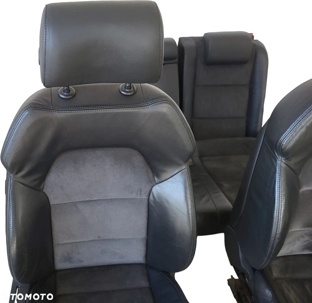 AUDI A6 C6 LIFT FOTELE PRZÓD KANAPA ALKANTARA BOCZKI PAMIEĆ ELEKTRYCZNE - 7