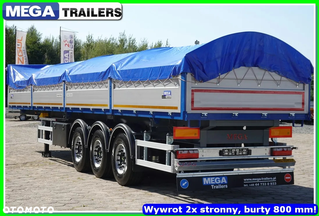 Mega 25 m³ wywrotka - platforma, 2-stronna, HARDOX 450 !!! - 25