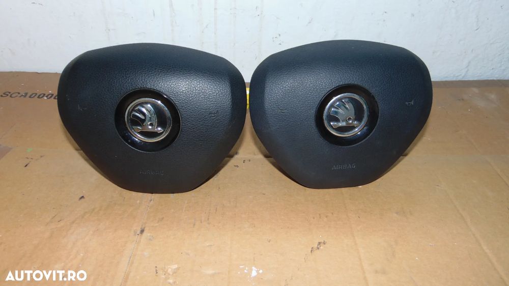 Airbag volan Skoda Fabia,Octavia,Rapid an 2013-2021 cod 5E0880201B - 3