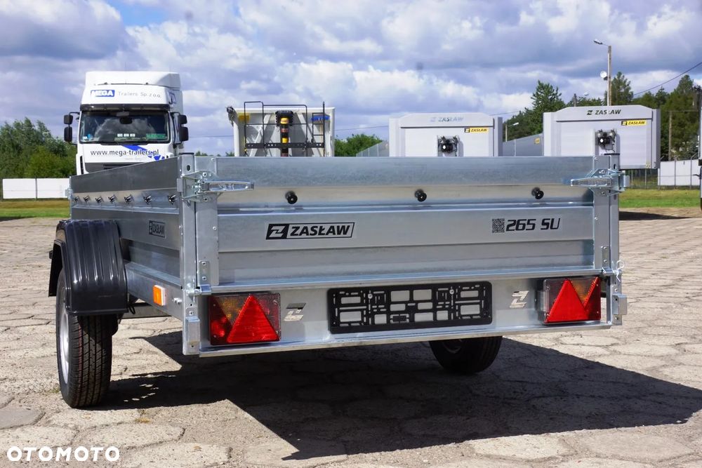 Zaslaw 1 oś, przyczepa towarowa MOCNA I SOLDNA DMC 750 KG - 4