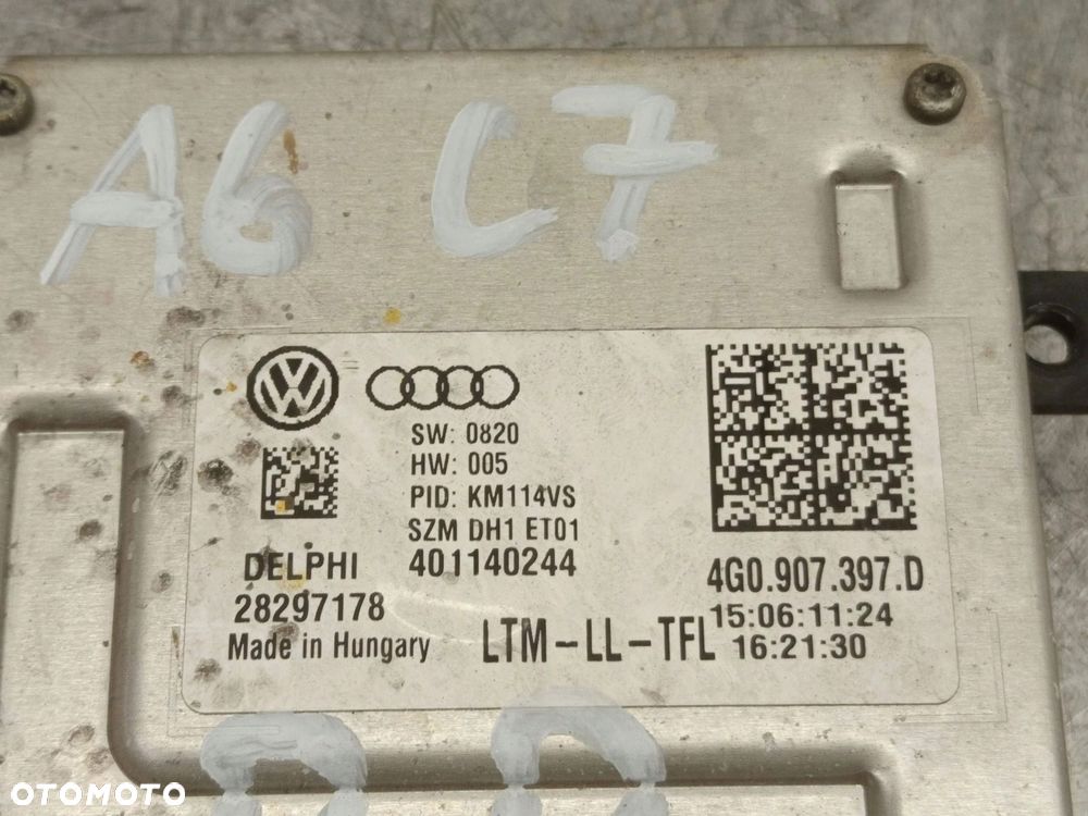 Przetwornica Moduł Reflektora XENON LED Audi A6 S6 C7 4G 4G0907397D - 15