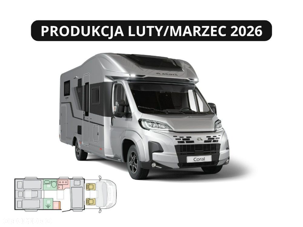 Adria Adria Coral 670 DL 60Y NOWY 4OS. 140KM AUTOMAT FV23% WCC - 1