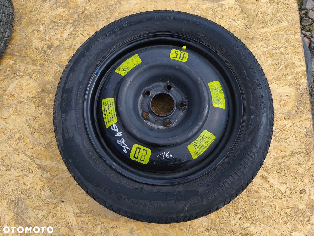 KOŁO DOJAZDOWE ZAPASOWE 125/85R16  5X108 16 CALI PEUGEOT CITREON OPEL TOYOTA - 1