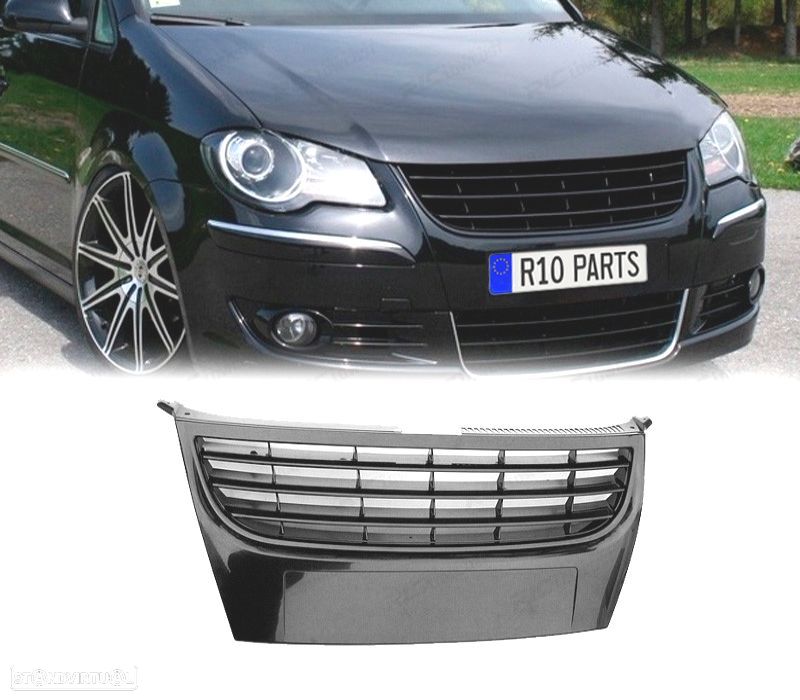 GRELHA FRONTAL VOLKSWAGEN VW TOURAN 06-10 PRETO - 1