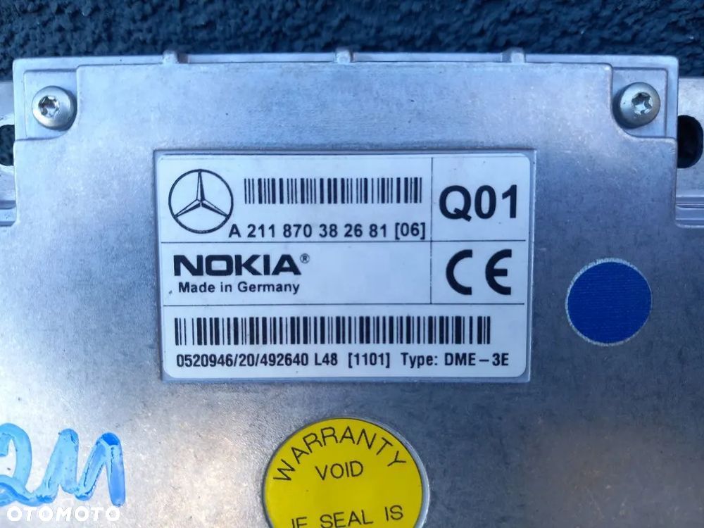 moduł nokia sterownik mercedes w211 211 e-klassa 2005r a2118703826 - 2
