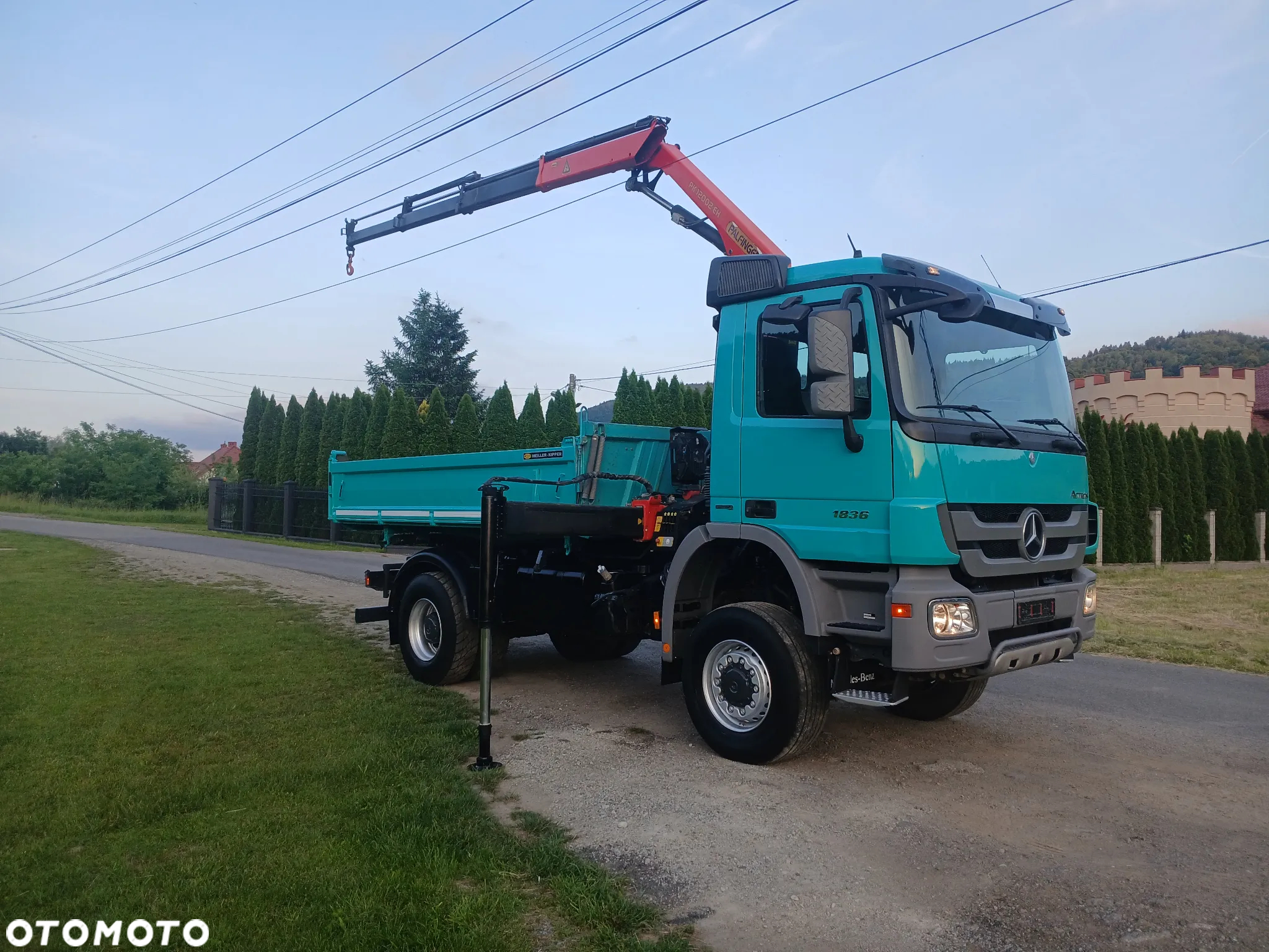Mercedes-Benz ACTROS 360 KM LIFT 4x4 Duży HDS Palfinger RADIO Meiller PERFEKCYJNY ! - 5