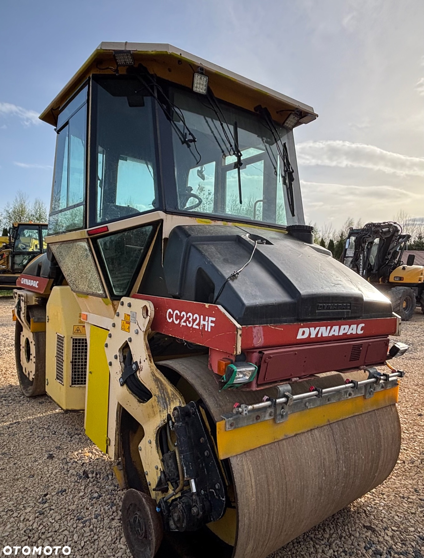 Dynapac CC232HF WAGA 8TON , STAL STAL B. DZIELONE, kierownica,obcinarka - 2