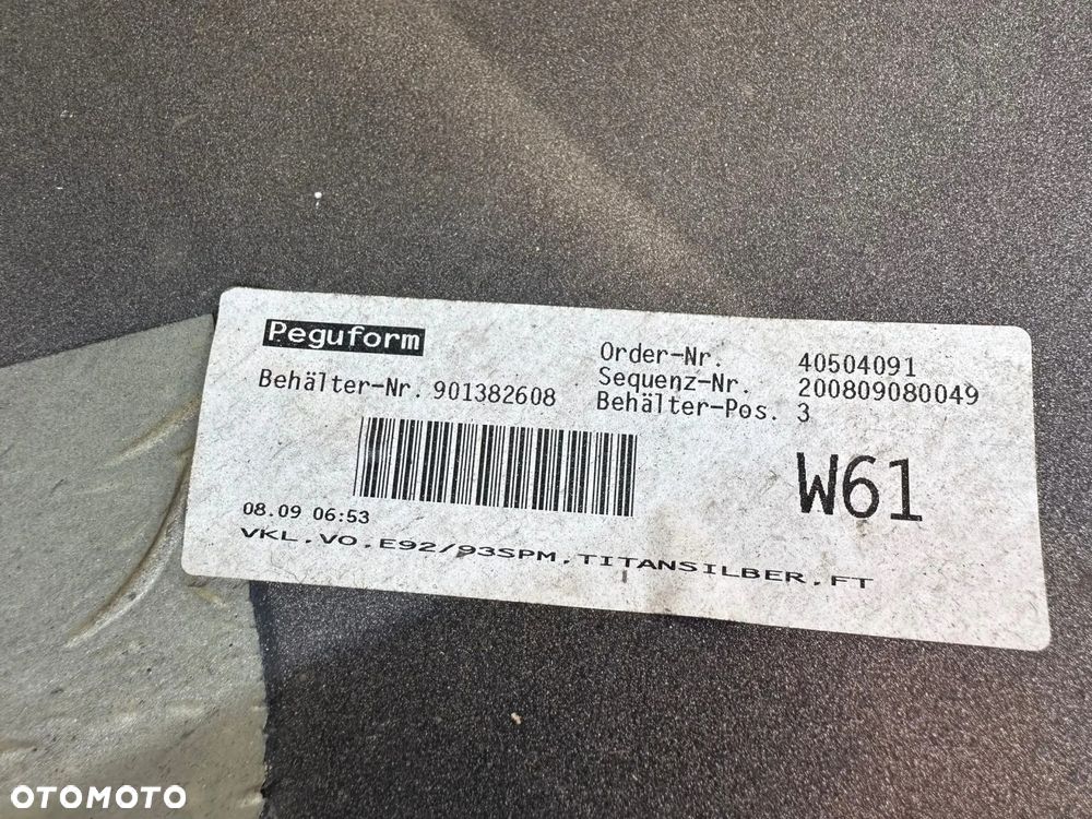 ZDERZAK BMW 3 E92 E93 2005R M PAKIET ORYGINAŁ KOMPLET - 8