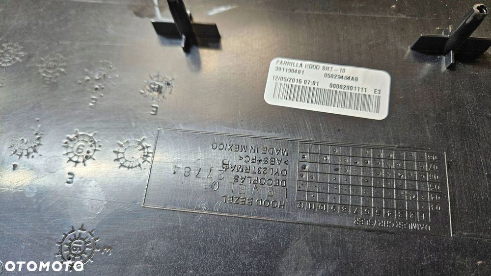 wlot kanał powietrza maski dodge ram 1500 srt 10 nowy 3011980601 - 6