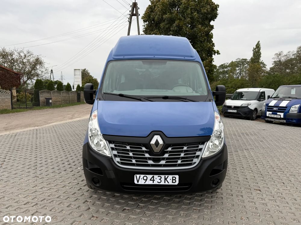 Renault Master MAX Długi Max Wyoski L3H3 2.3 Diesel Brygadówka Faktura VAT 23% 5 Osobowy Klimatyzacja Tempomat - 13