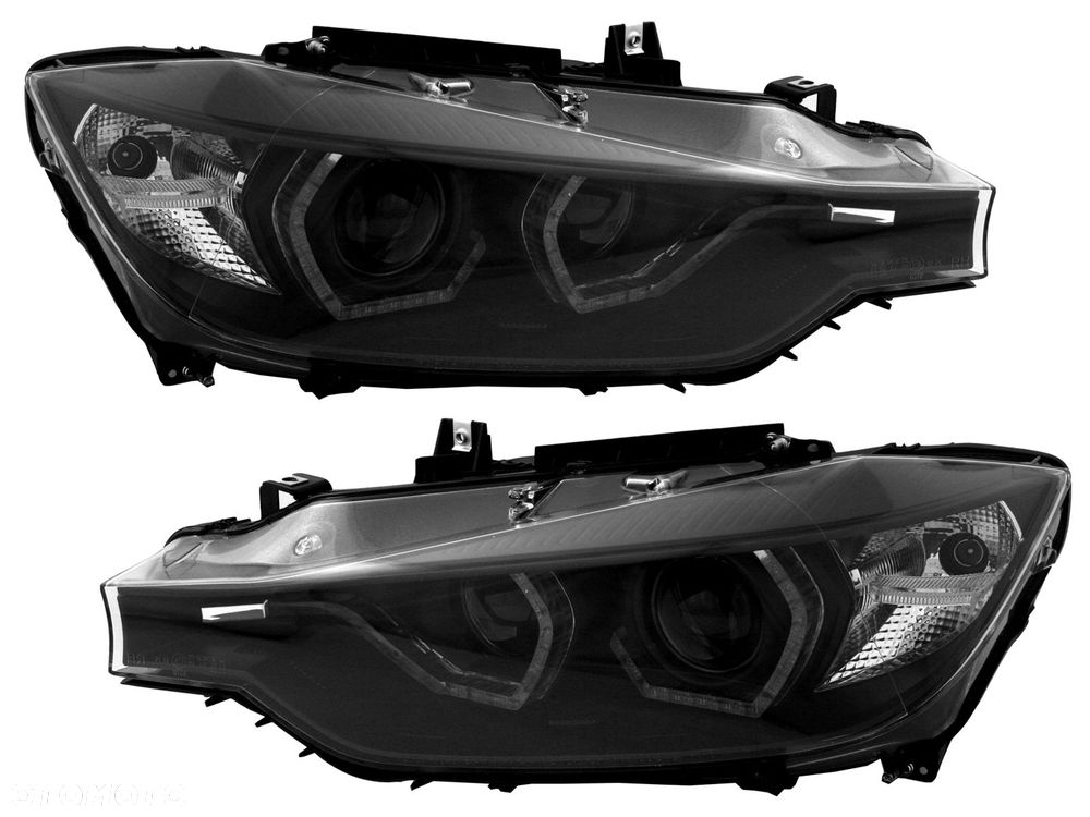 REFLEKTORY LAMPY KPL RINGI LED ANGEL EYES BMW 3 F30 F31 2011-2015 - 2