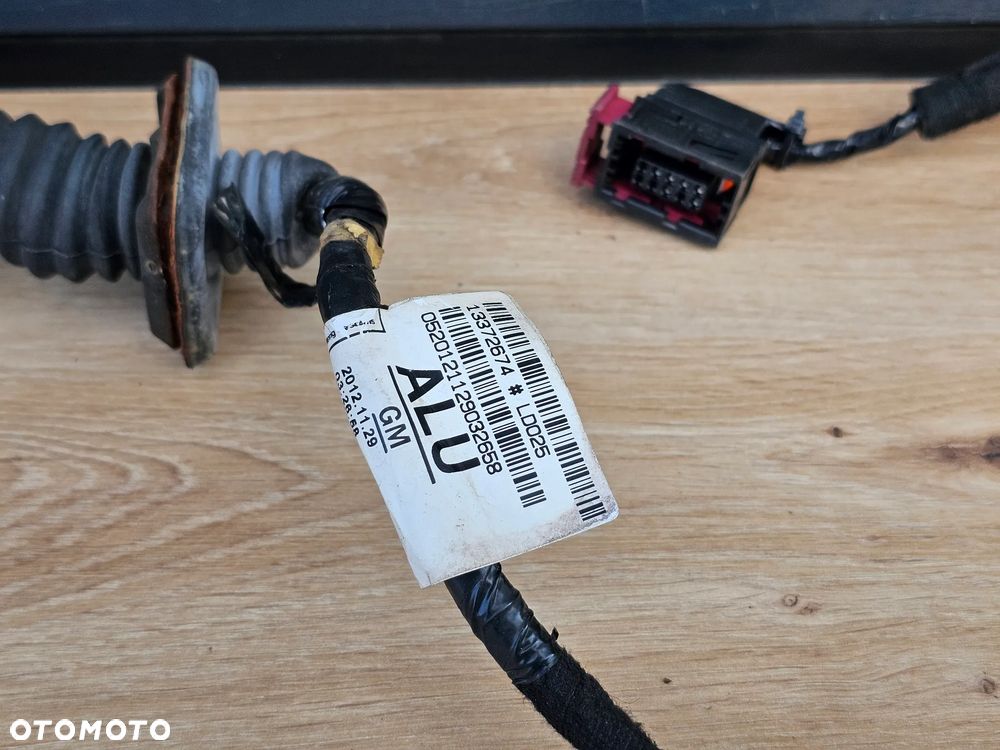 WIĄZKA INSTALACJA DRZWI LEWY PRZÓD OPEL ASTRA J 13372674 ALU - 9