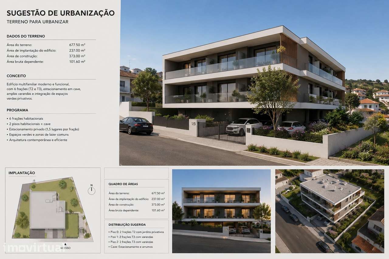 Terreno urbano no Vimioso 677 m2 - Grande imagem: 3/16