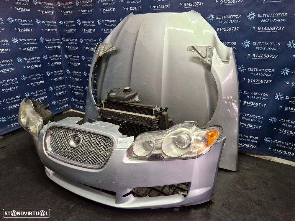 Frente completa usada JAGUAR XF X250 2.7D parachoques guardalamas capot oticas radiadores - 1