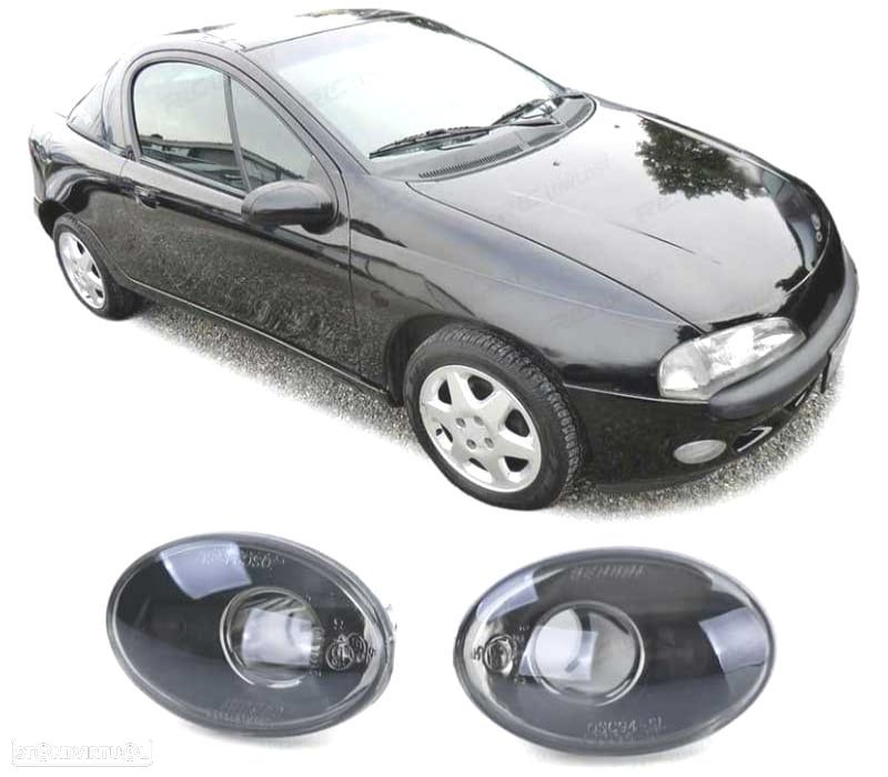 PISCAS LATERAIS OPEL ASTRA F CORSA B C TIGRA 00-06 FUNDO PRETO - 1