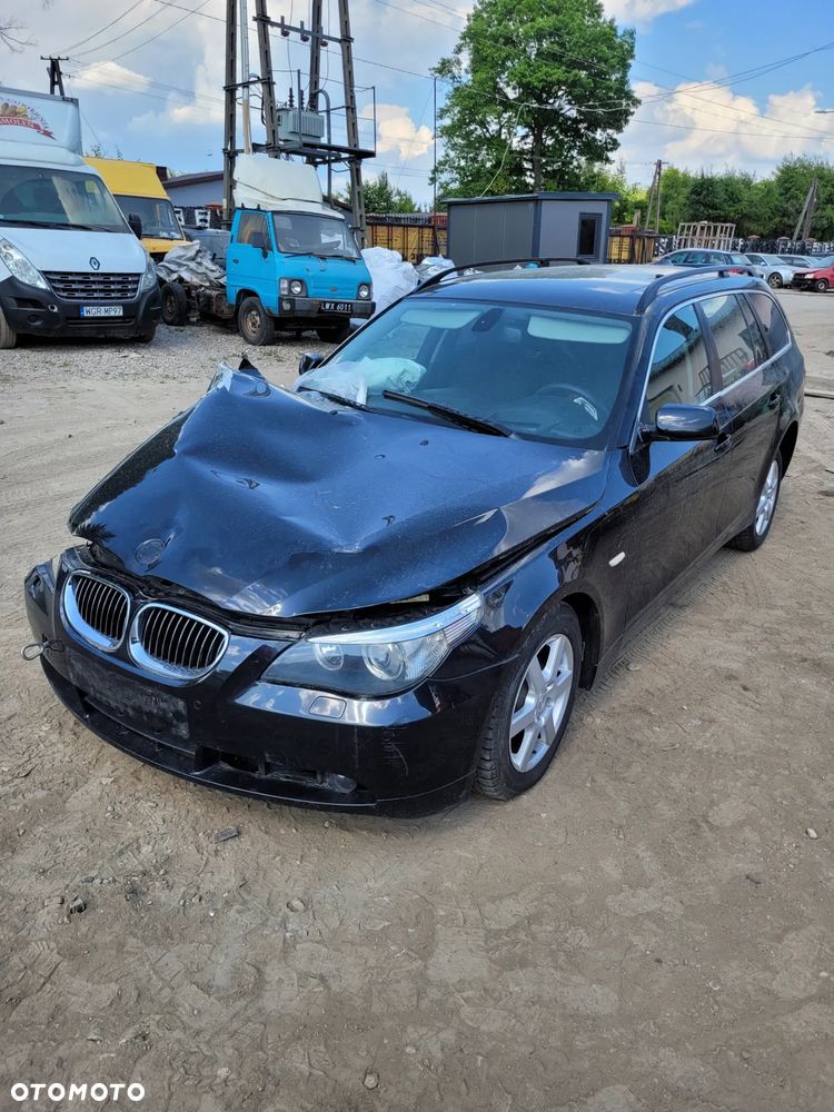 BMW E61 TOURING 2.5 M57D25 silnik skrzynia sanki belka przód tył wahacz zacisk zwrotnica maglownica głowica wtrysk - 2