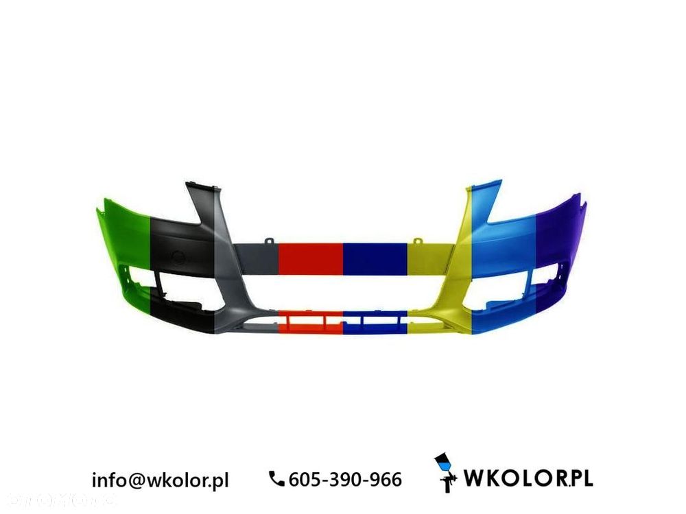 NOWY ZDERZAK AUDI A4 B8 2009-2012 LAKIEROWANY W KOLOR - 1