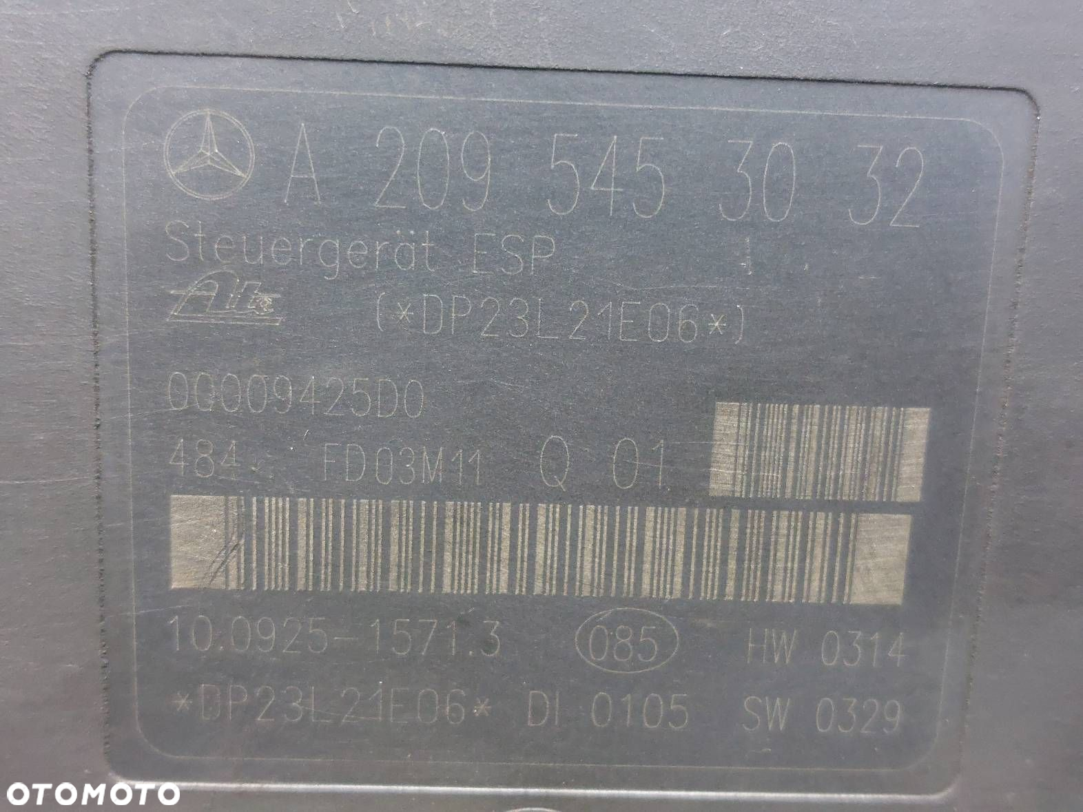 POMPA STEROWNIK ABS MERCEDES W203 C KLASA A2095453032 A0054310812 - 4