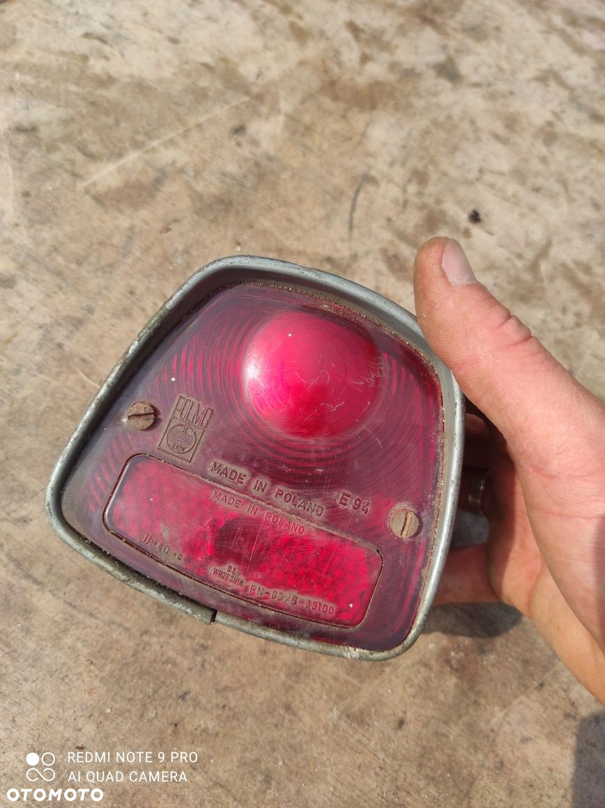 Lampa telewizorek kompletna WSK SHL Niewiadów ładny stan org 9.228 - 2