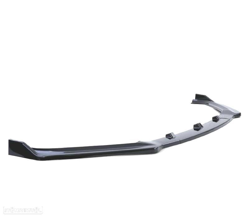 SPOILER FRONTAL AUDI A4 B9 SEDÁN AVANT 15-19 PRETO BRILHANTE ABS - 4