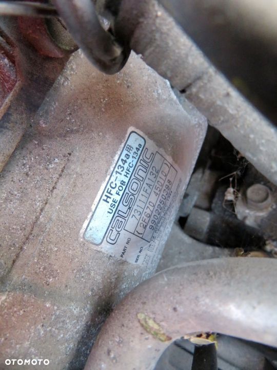 KOMPRESOR KLIMATYZACJI SPRĘŻARKA FORESTER I 2.0 16V 73111FA132 2F67045010 SUBARU 1997-2000 - 2